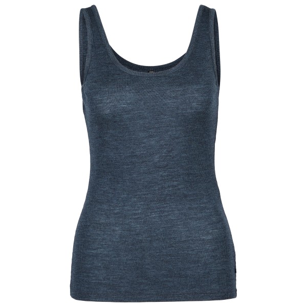 Stoic  Women's MerinoRib RonnebySt. Tank - Merinoshirt, blauw