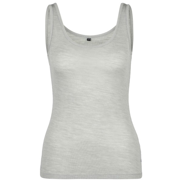Stoic  Women's MerinoRib RonnebySt. Tank - Merinoshirt, grijs