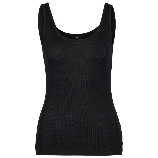 Stoic  Women's MerinoRib RonnebySt. Tank - Merinoshirt, zwart