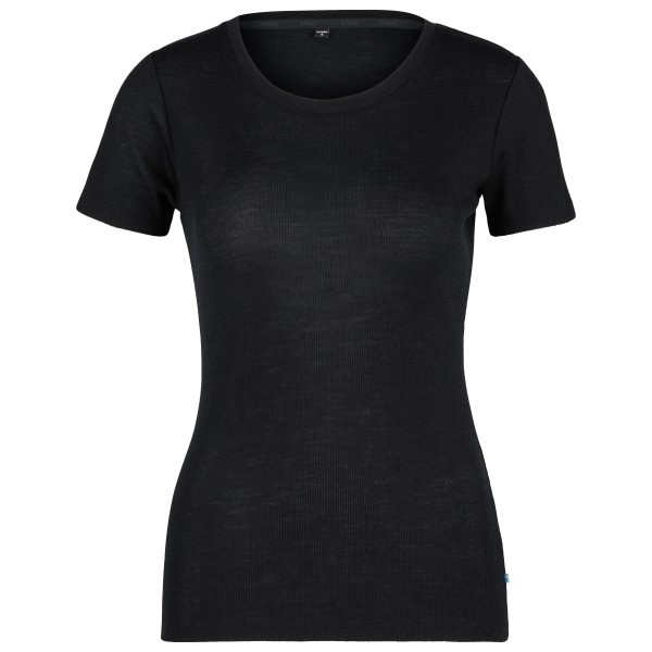 Stoic  Women's MerinoRib RonnebySt. Shirt - Merinoshirt, zwart