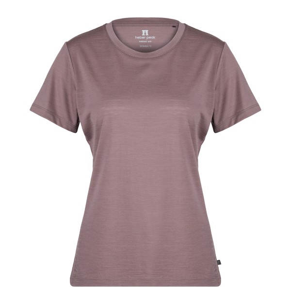 Heber Peak  Women's MerinoMix150 PineconeHe. II T-Shirt - Merinoshirt, bruin/roze