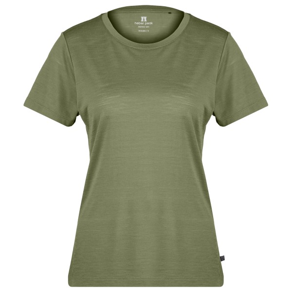 Heber Peak  Women's MerinoMix150 PineconeHe. II T-Shirt - Merinoshirt, olijfgroen