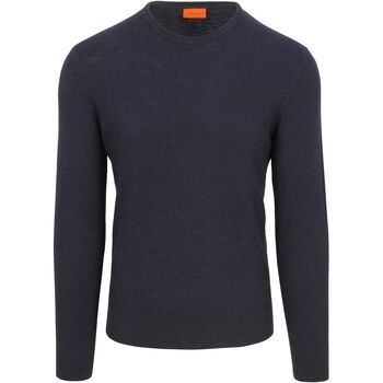 Suitable Sweater  Trui Structure Slub Navy