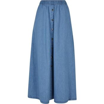 Urban Classics Rok  Jupe jean longue large femme