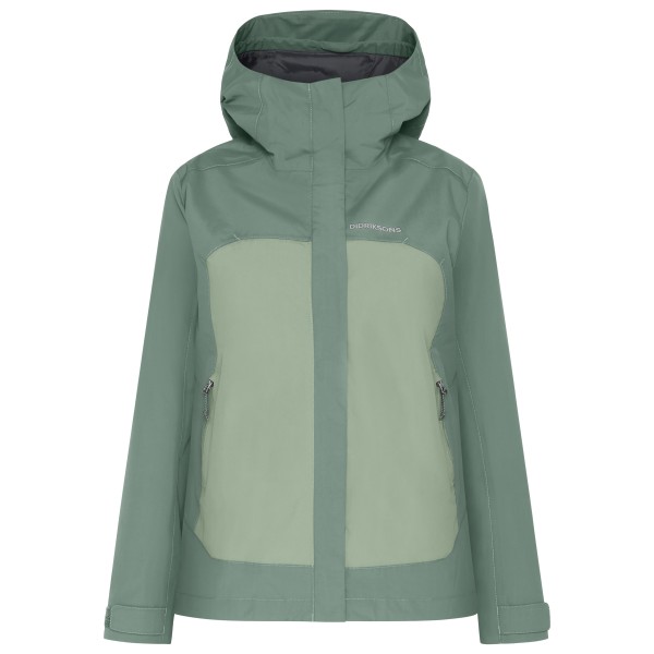 Didriksons  Women's Grit Jacket 3 - Regenjas, turkoois/groen