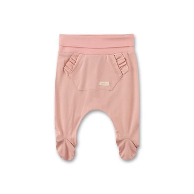 Sanetta Pasgeboren broek met voet Roze