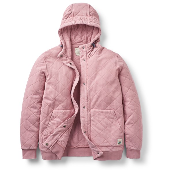 Passenger  Women's Clementine Recy. Quilted Popper Up Hoodie - Hoodie, roze