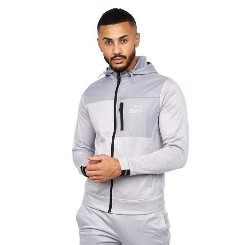Crosshatch Catmoore tracktop met volledige ritssluiting voor heren L grijs