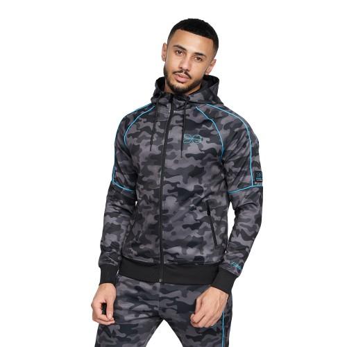 Crosshatch Brickcount Camo trainingspak voor heren S zwart