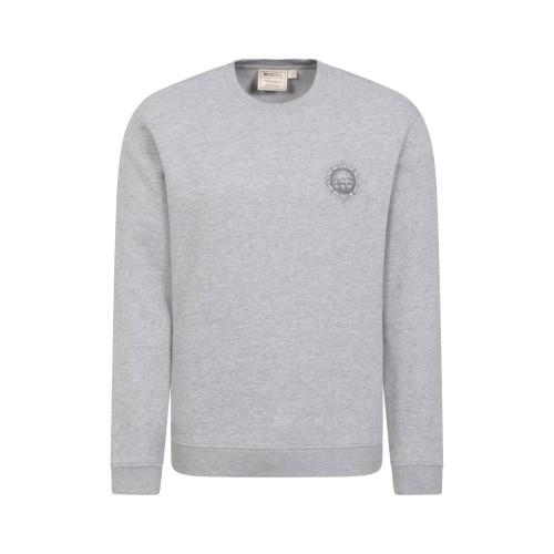 Pertemba FR - Apparel Mountain Warehouse Heren kompas sweatshirt met ronde hals L lichtgrijze kleur