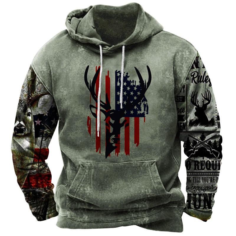 HIMO Group Heren hoodie 3D print oversized straat tops harajuku hoodie casual gothic hooded sweatshirt Y2K straat vintage kleding voor mannen M