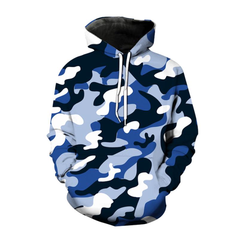 HIMO Group Legerstijl Hoodies Camouflage 3D Print Capuchon Trui Mannen Vrouwen Mode Hoodie Harajuku Streetwear Jas Mannelijke Kleding M