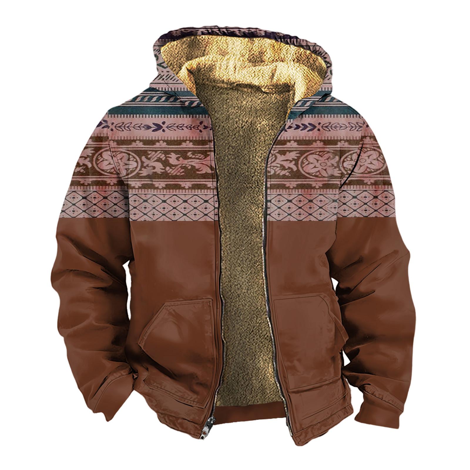 HIMO Group Heren Winter Rits Capuchon Fleece Sweatshirt Met Opgestikte Zak Casual Jack S lichtgroene kleur