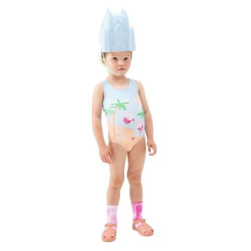Regatta meisjes strand Peppa Pig badpak uit één stuk 3-4 Years blauw