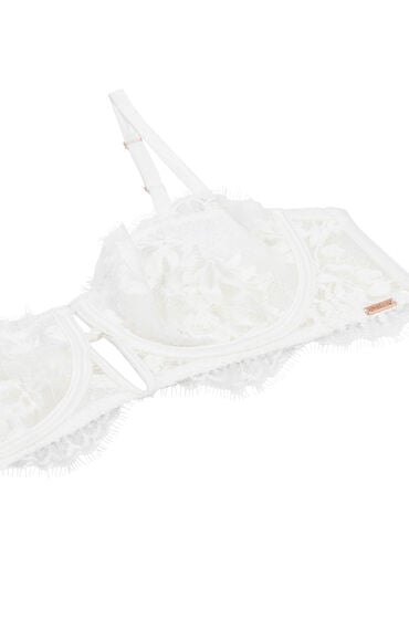 Hunkemöller Niet-Voorgevormde Longline Beugel bh Tiah Wit