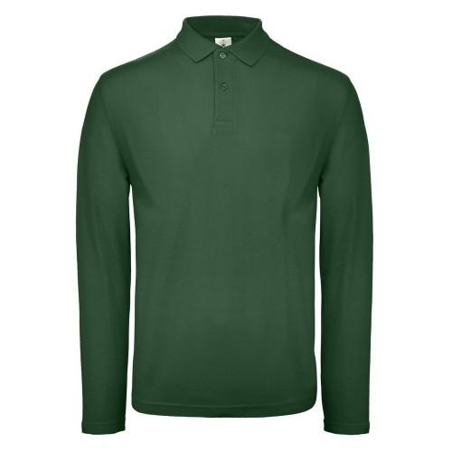 B and C B&C ID.001 Heren Polo met Lange Mouwen 4XL
