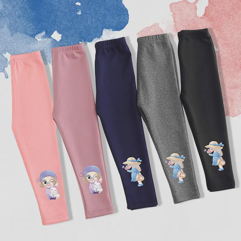 Voyex Meisjes leggings met fluwelen voering voor herfst en winter – warm, comfortabel en perfect voor kleine tot middelgrote kinderen 110 cm