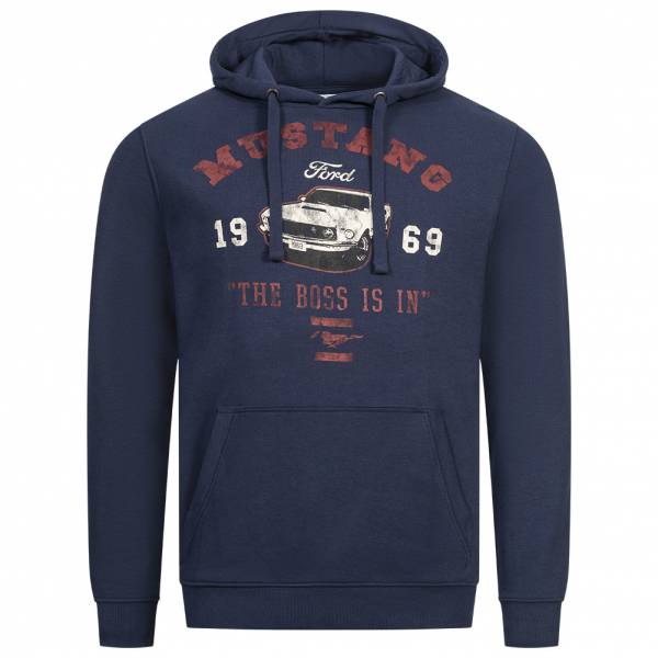 Lizenz MUSTANG The Boss FORD Hoodie Heren Hoody POMHS070NVY