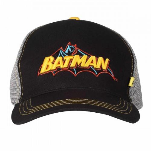 Batman baseballpet met mesh achterkant One Size zwart/grijs