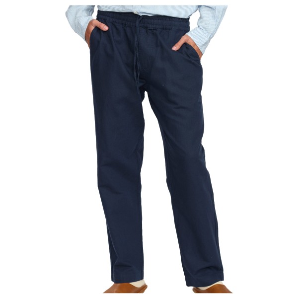 Revolution  Linen Trousers - Vrijetijdsbroek, blauw