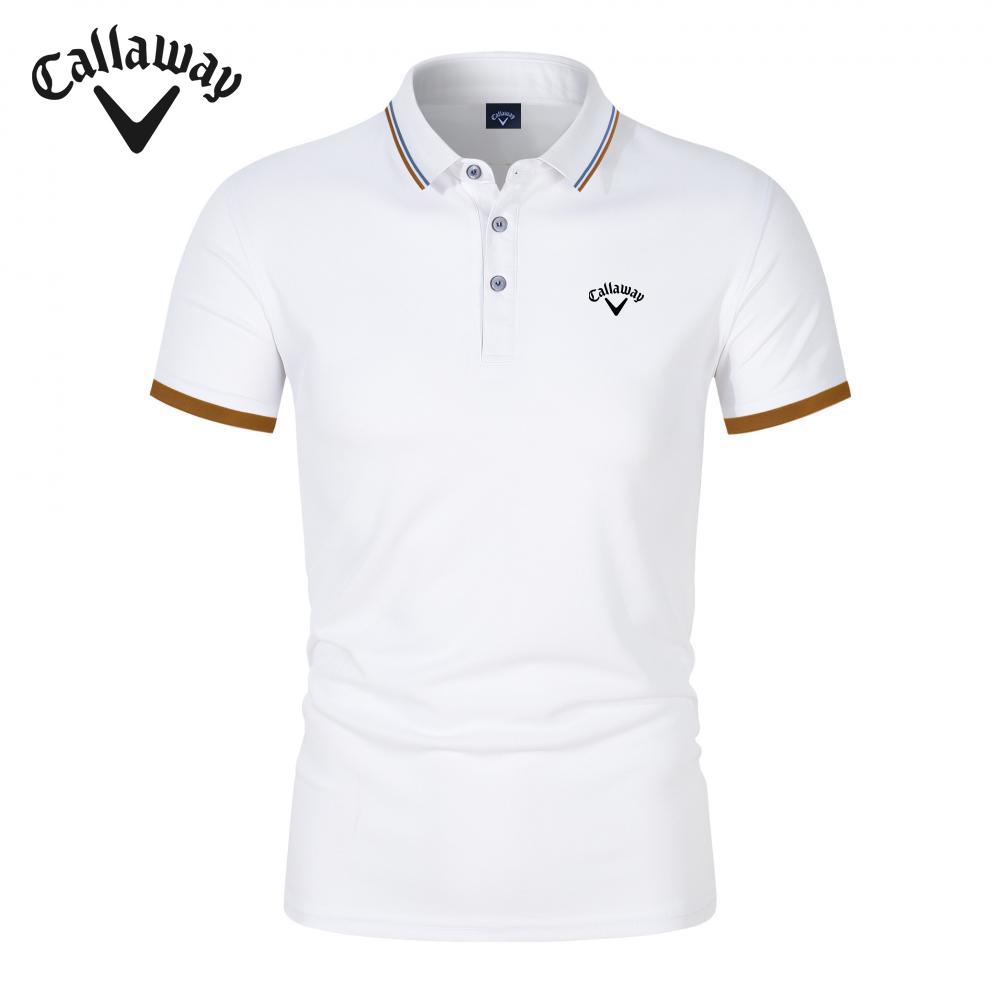 Callaway 2025 Zomer Nieuw Geborduurd Ijs Zijden Cool Poloshirt Golfkraag Poloshirt S