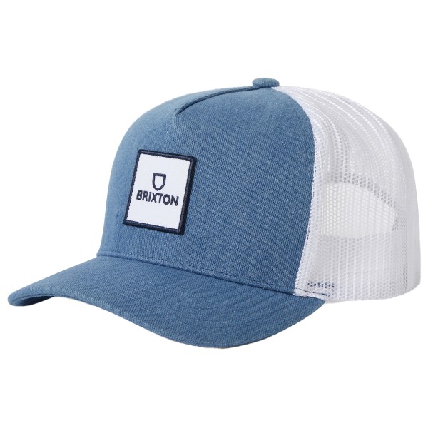 Brixton  Alpha Block Netplus Trucker Hat - Pet, blauw