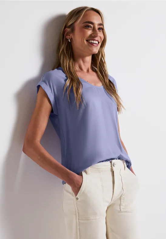 Street One Blouse in effen kleur