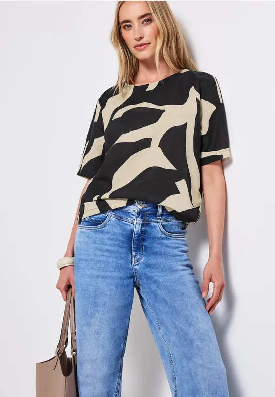 Street One Linnen mix blouse shirt