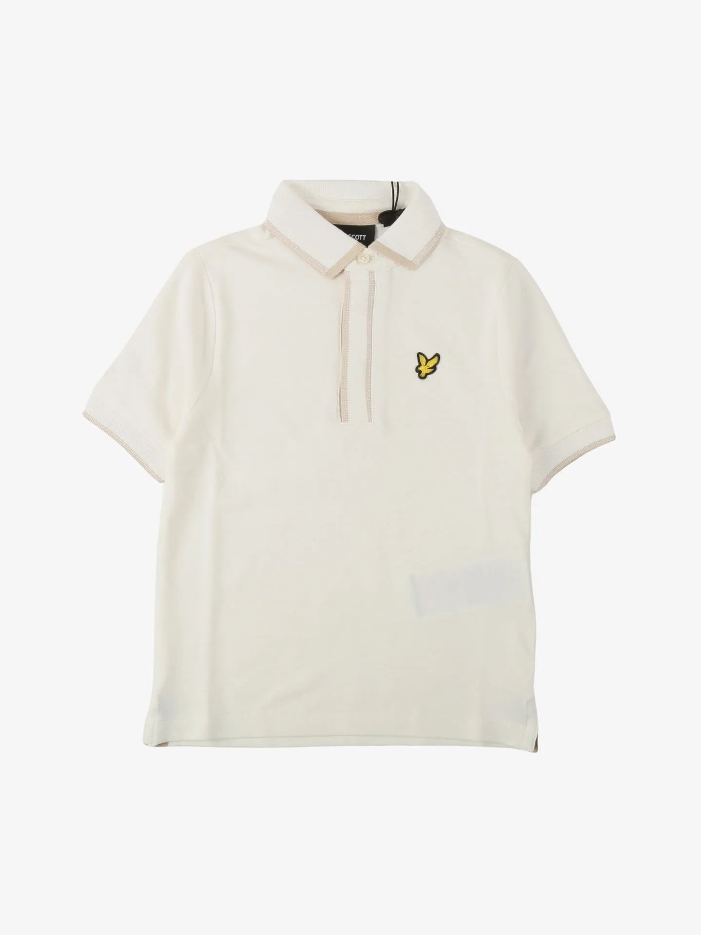Lyle and Scott Jongens polo concealed placket chalk