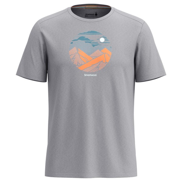 Smartwool - Fourteener Active Graphic Tee - Merinoshirt, grijs