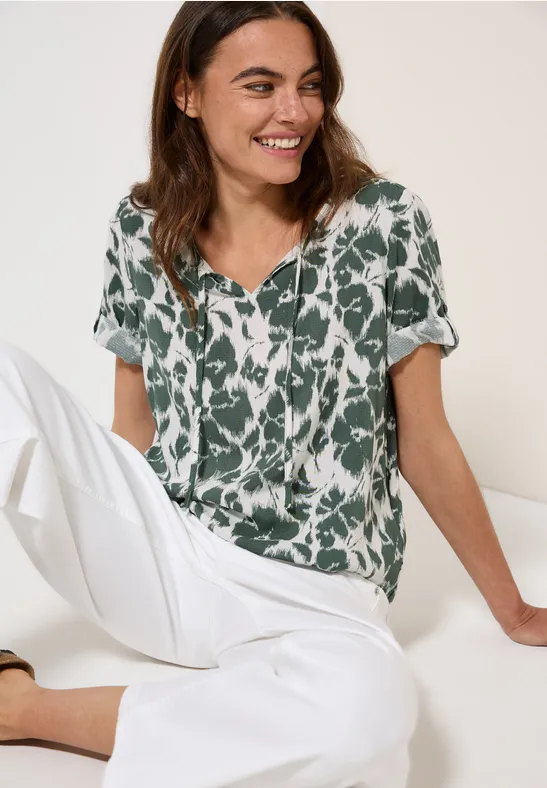 Cecil Gedessineerde blouse