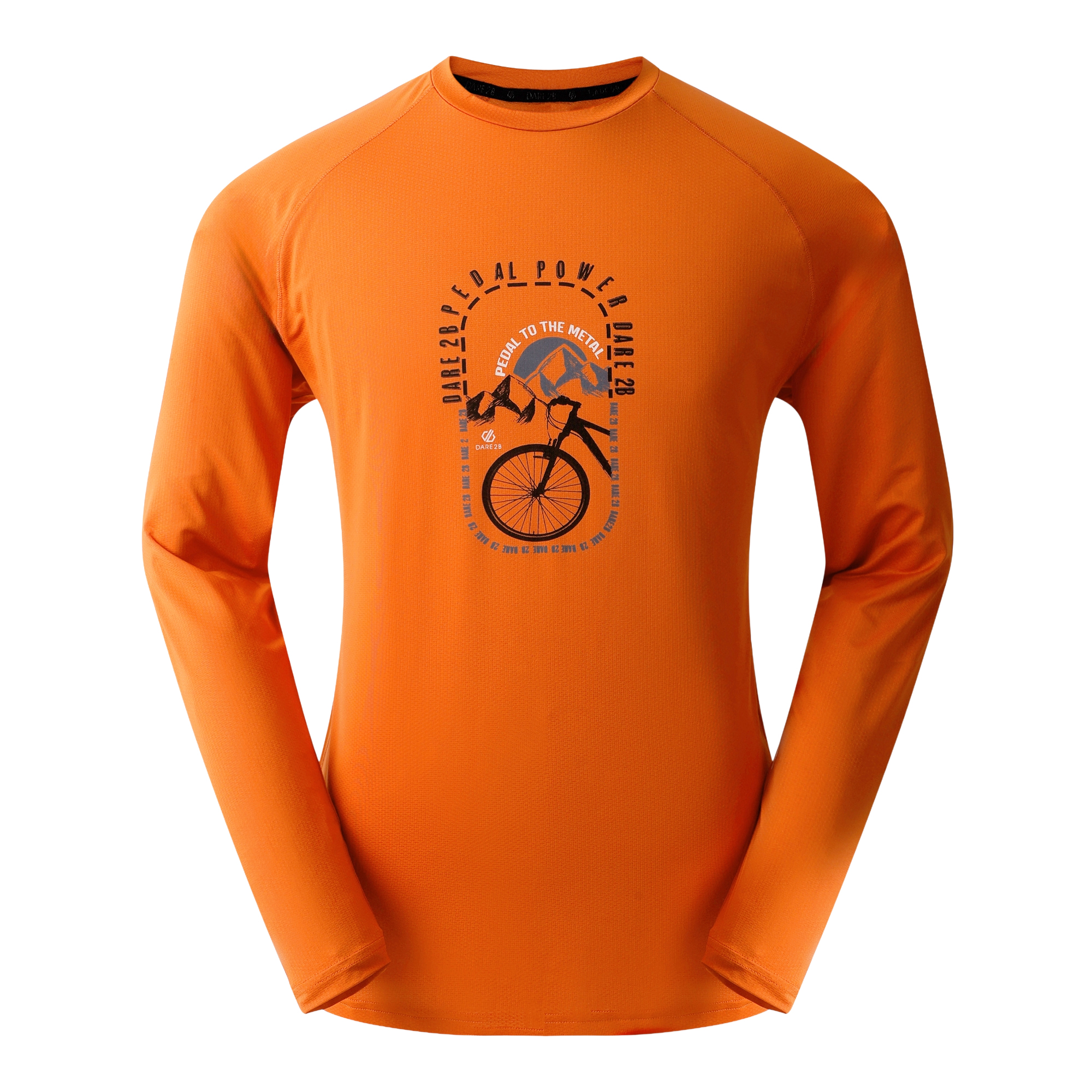Dare2b Heren tech ii cycle t-shirt met lange mouwen