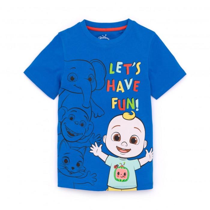 Pertemba FR - Apparel Cocomelon Baby Boys Let's Have Fun Baby JJ T-shirt met korte mouwen 12-18 blauw
