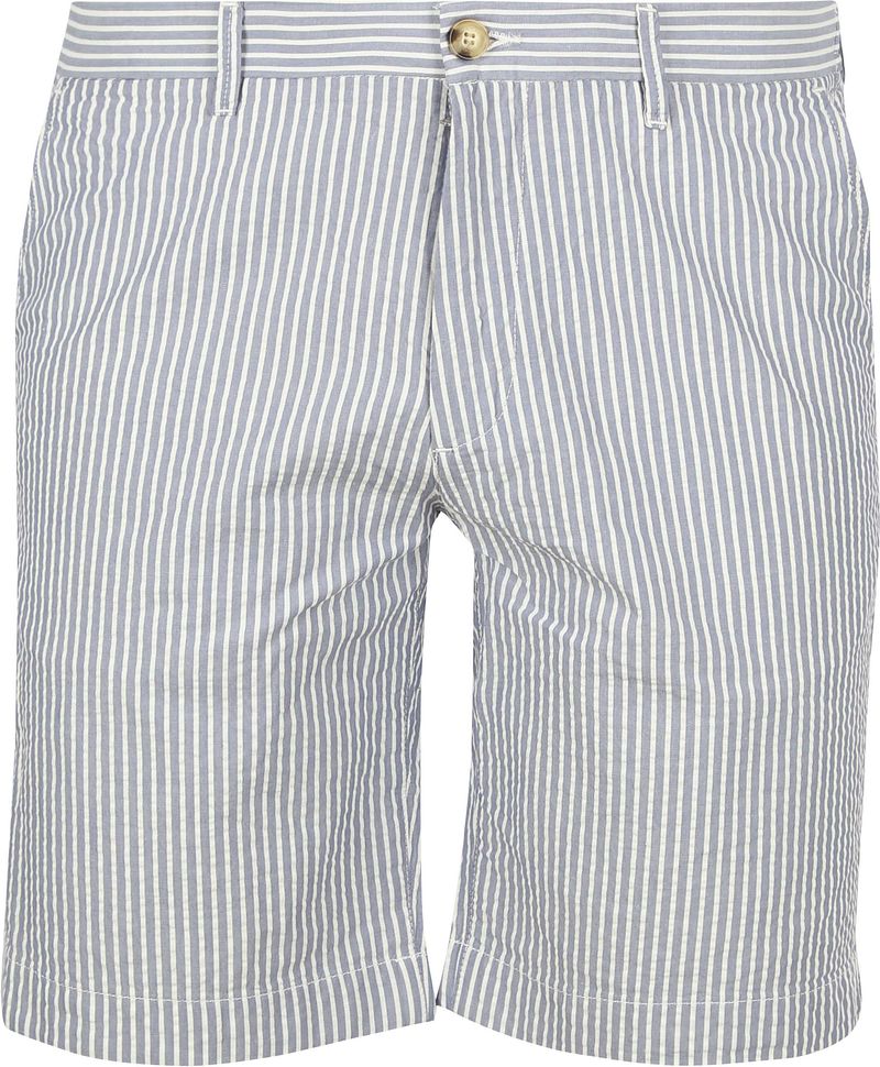 McGregor Shorts Striped Seersucker Medium Blue