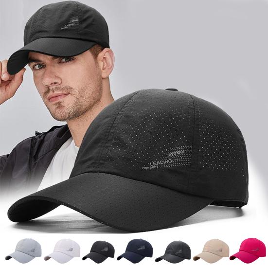 Wanderlust Wares Honkbalhoed Unisex sneldrogende golfvishoed Ademend gaas Verstelbare heren Dames Letterontwerp Zomerzonbeschermingshoed buiten wit