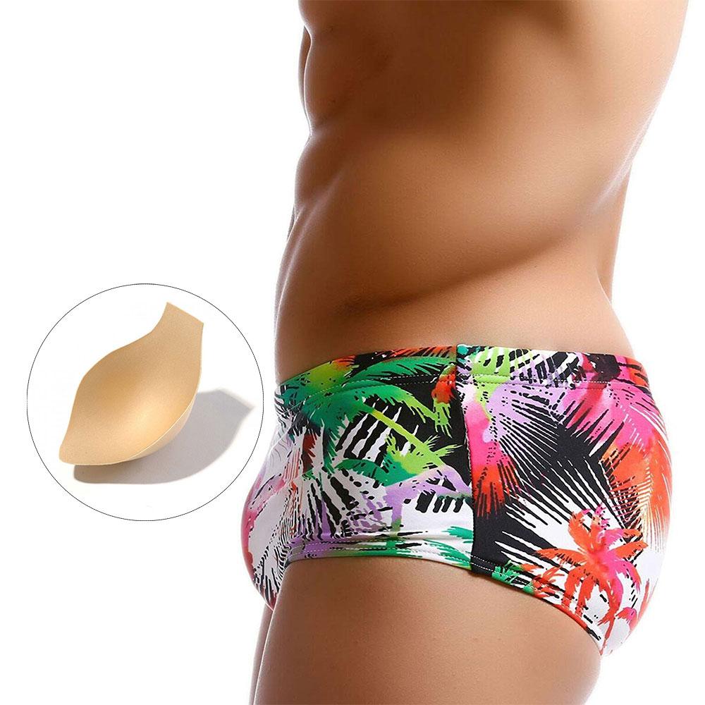 FD28TN Monstera Leaves Sunga Heren Designer Zwemkleding Roze Heren Zwemkleding L