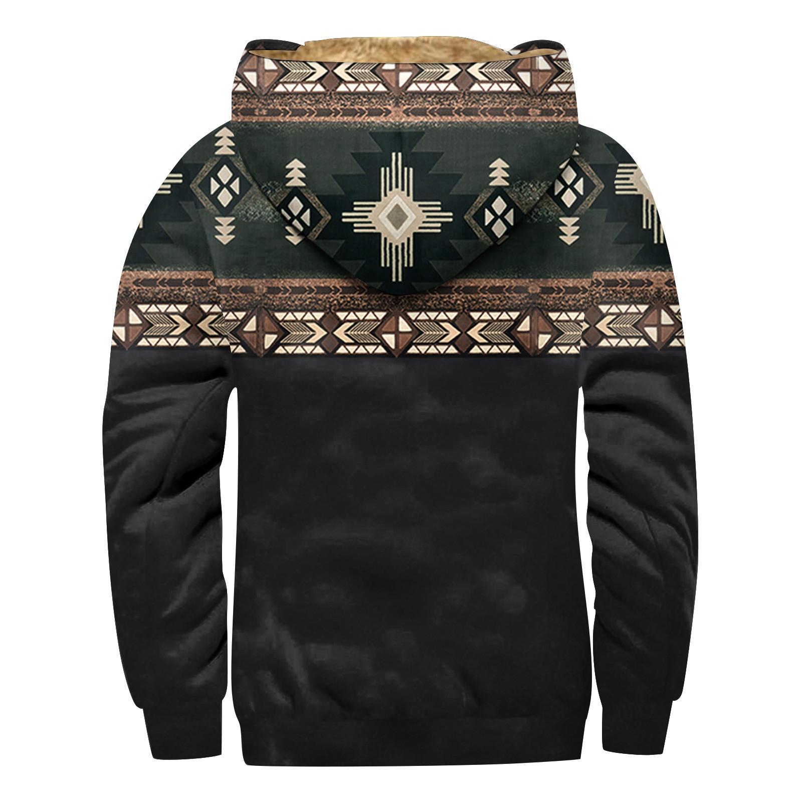HIMO Group Heren Winter Rits Capuchon Fleece Sweatshirt Met Opgestikte Zak Casual Jack S groen
