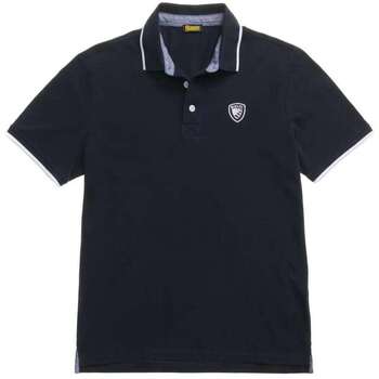 Blauer Polo Shirt Korte Mouw  -