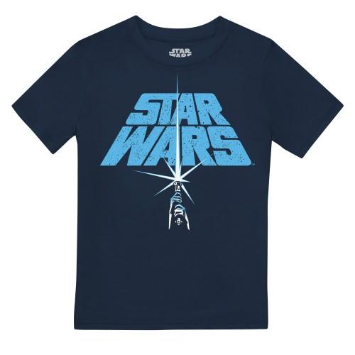 Star Wars Childrens/Kids Lightsaber Logo T-Shirt 12-13 Vloot