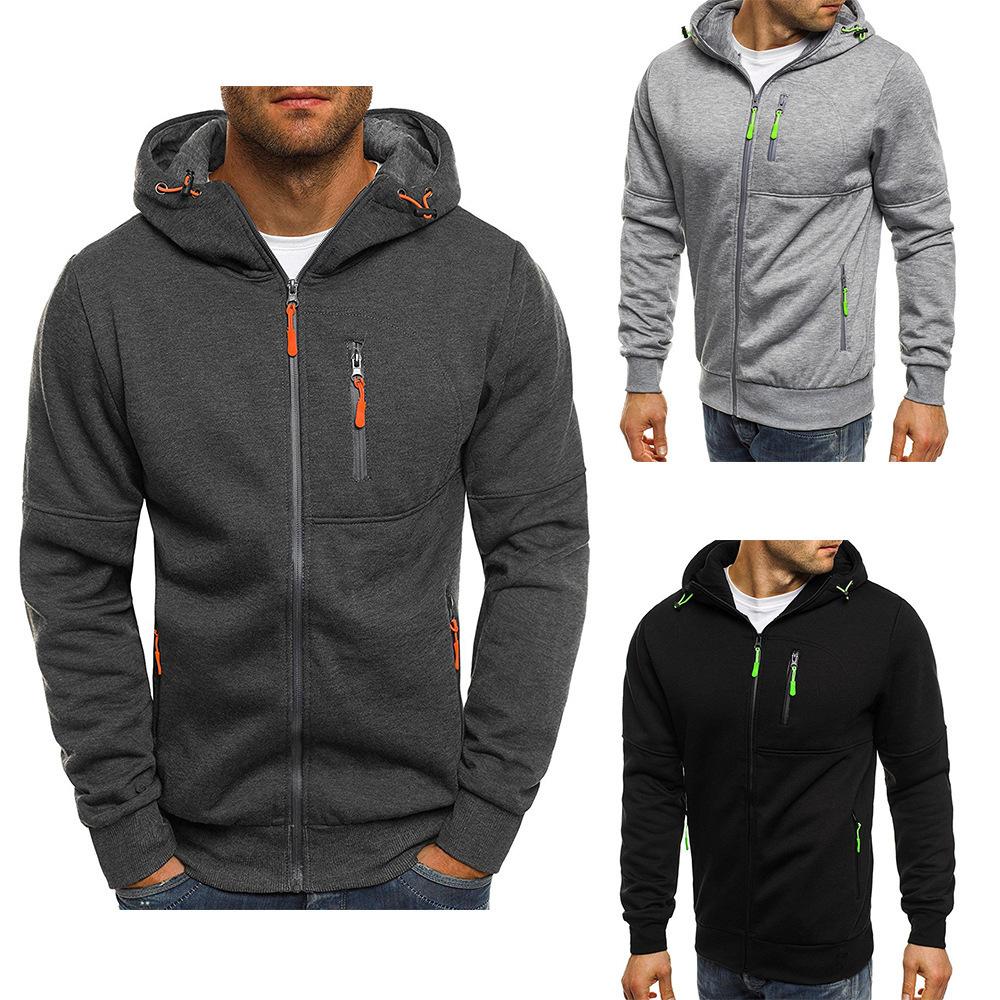 Geener Heren Hoodies Sweatshirts Vrijetijdsvesten Heren Capuchon Truien Jacquard Casual Heren Hoody Sweatshirt Jassen XXXXL wit
