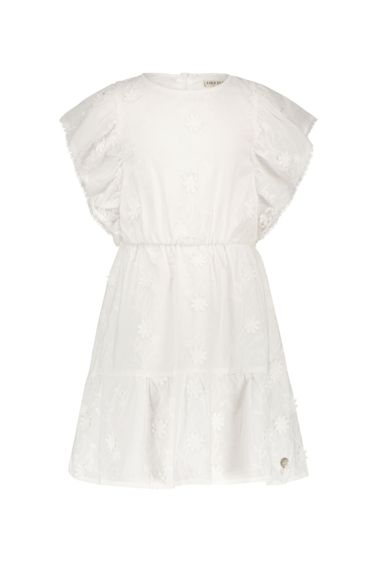 Like Flo zomer jurk meisjes - off wit - woven - Madelief