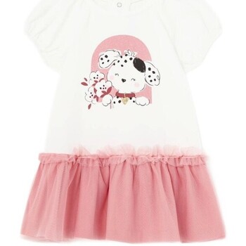 Mayoral Jurk  1925 Vestido combinado tul Rosa Palo