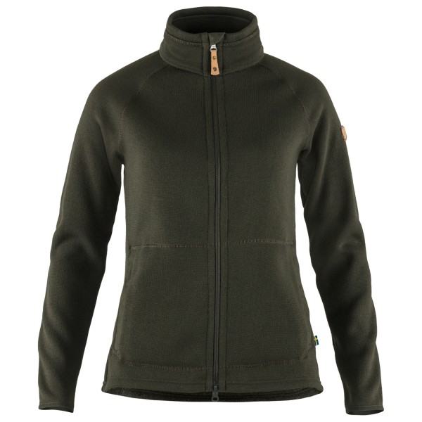 Fjällräven  Women's Övik Fleece Zip Sweater - Fleecevest, olijfgroen
