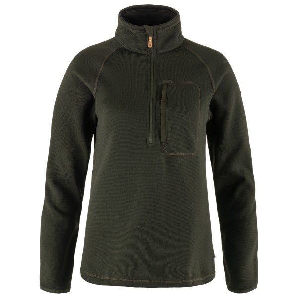 Fjällräven  Women's Övik Fleece Half Zip - Fleecetrui, olijfgroen