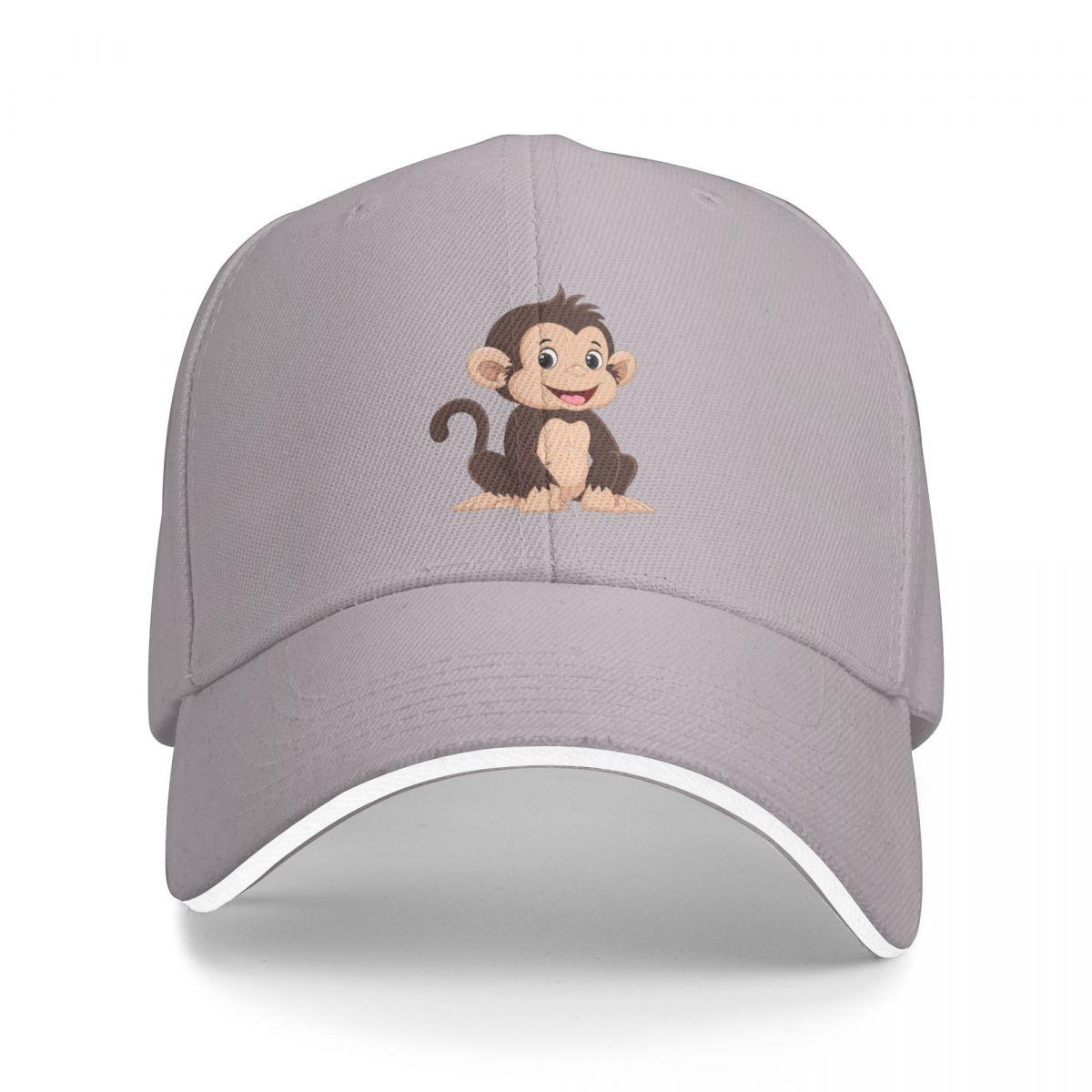 91440605MAC58Q307J Monkey Baseball Cap Hood Beach Dames Hoed Unisex'S
