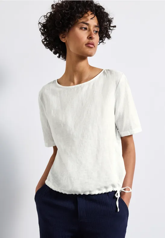 Street One Blouse shirt met trekkoord