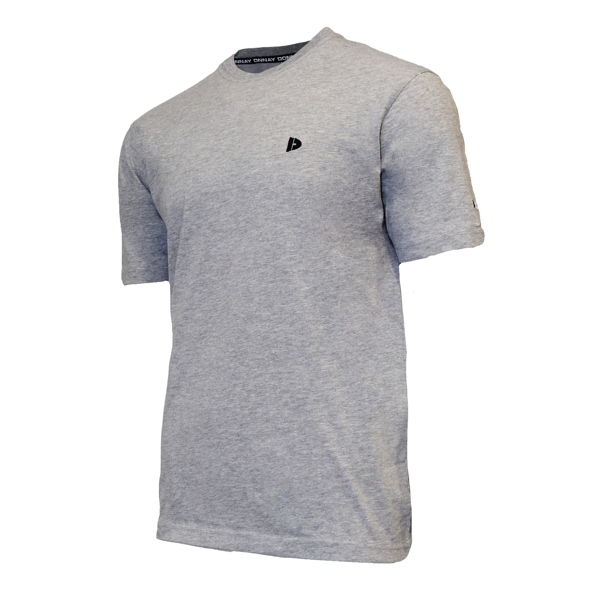 Donnay Donnay Heren - T-Shirt Vince - Lichtgrijs gemêleerd