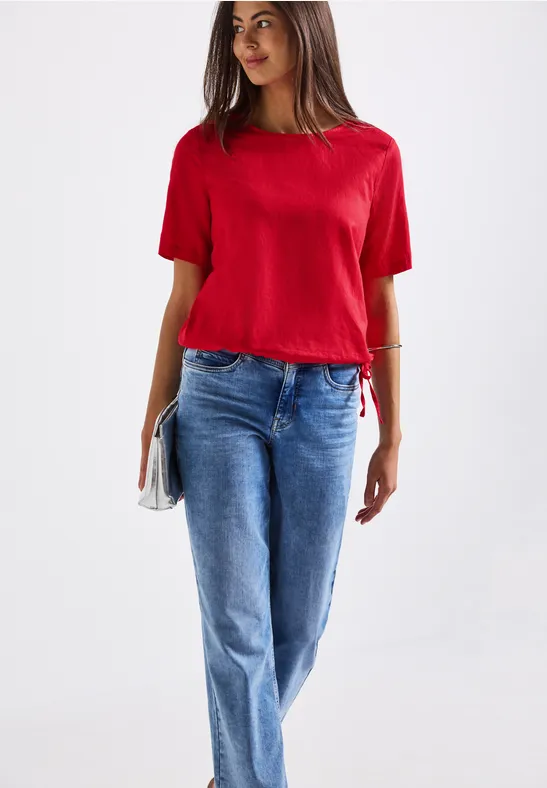 Street One Blouse shirt met trekkoord