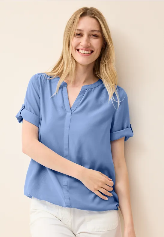 Cecil Blouse van viscose met gespleten hals