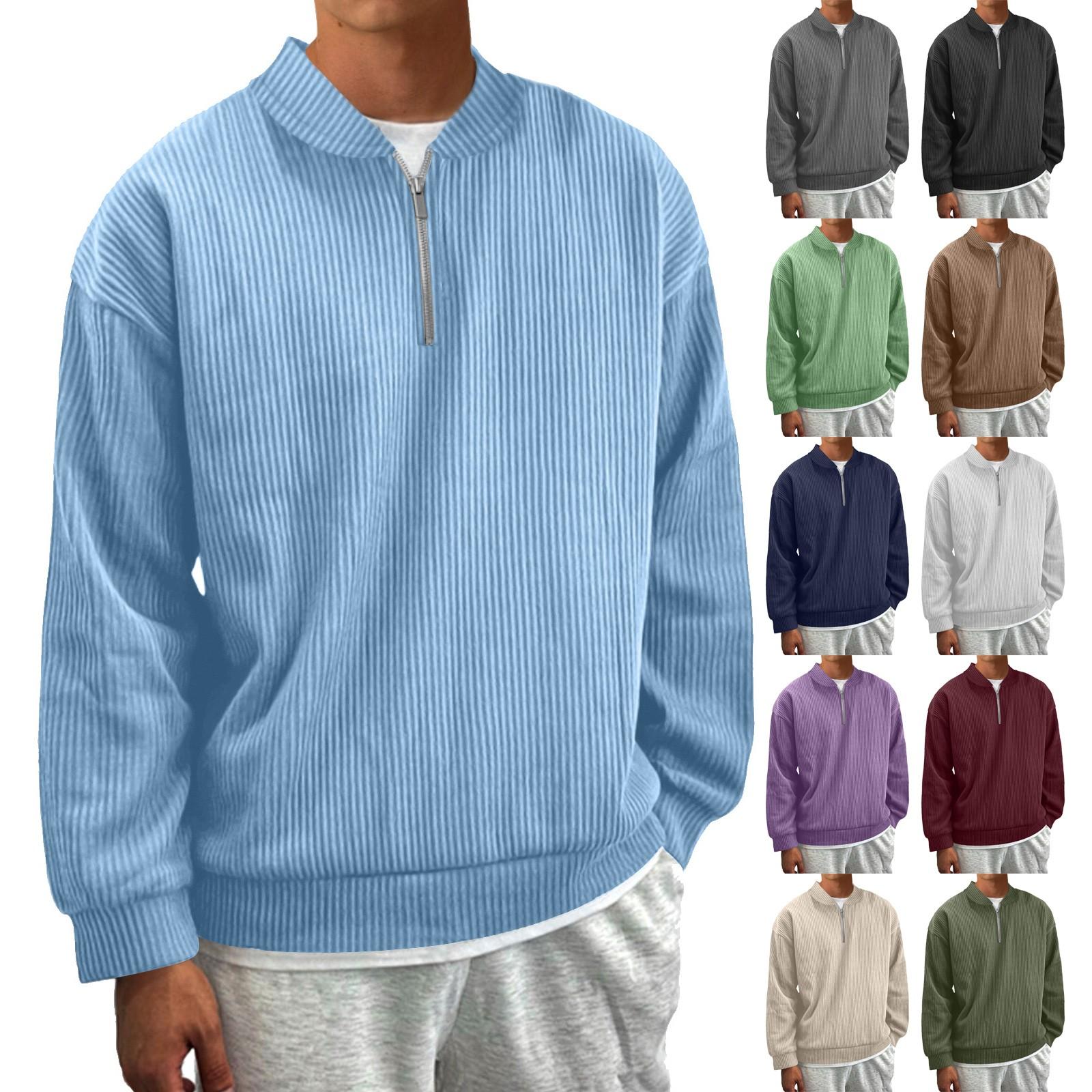 Challenge Heren Retro Casual Gradient Bedrukt Sweatshirt L legergroene kleur